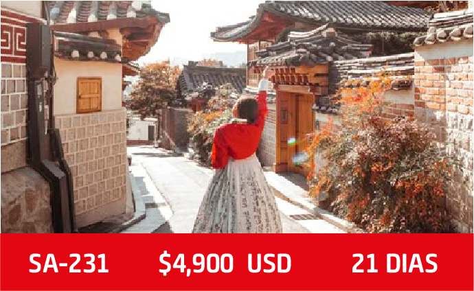 Corea, Japón y Tailandia