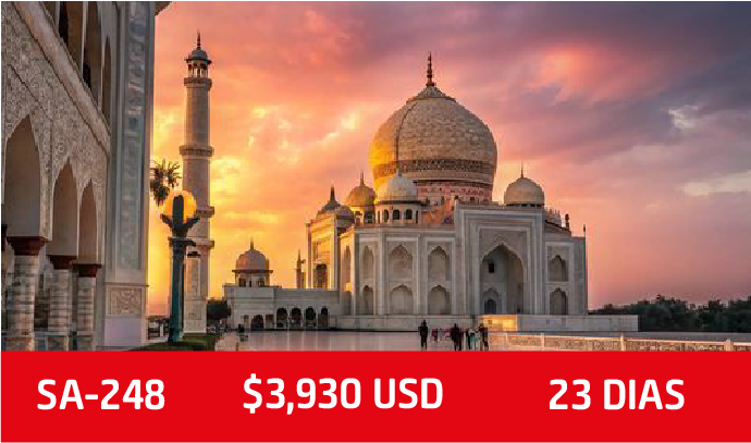 India, China y Tailandia